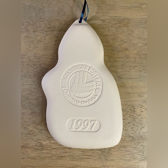 Longaberger 1997 Pottery‎ Snow Friends Cookie Mold Snowmen - Picture 2 of 6